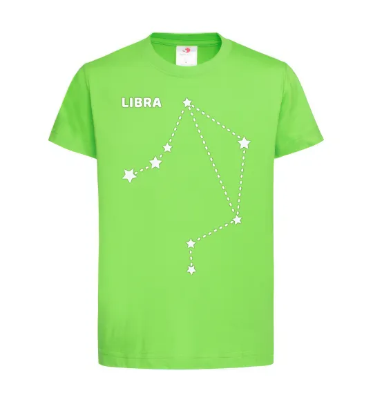 Дитяча футболка Libra stars Лаймовий фото