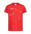 Дитяча футболка Libra stars Червоний фото