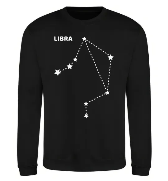 Світшот Libra stars Чорний фото