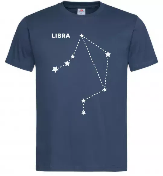 Мужская футболка Libra stars Темно-синий фото