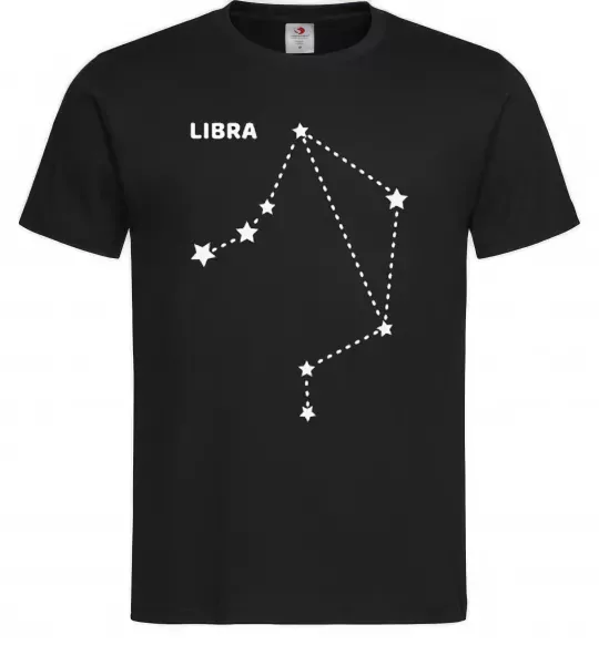 Мужская футболка Libra stars Черный фото