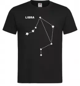 Мужская футболка Libra stars Черный фото