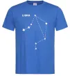 Мужская футболка Libra stars Ярко-синий фото