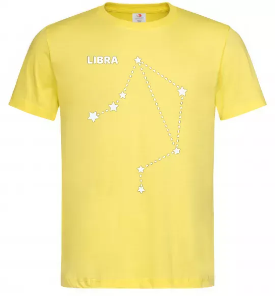 Мужская футболка Libra stars Лимонный фото