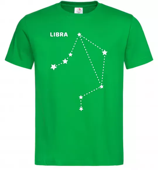 Мужская футболка Libra stars Зеленый фото