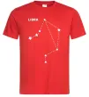 Мужская футболка Libra stars Красный фото