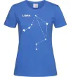 Жіноча футболка Libra stars Яскраво-синій Жіноча футболка Libra stars Яскраво-синій фото