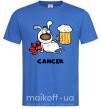 Мужская футболка Рак пес Ярко-синий фото