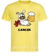 Чоловіча футболка Рак пес Лимонний фото