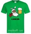 Мужская футболка Рак пес Зеленый фото