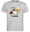 Мужская футболка Рак пес Серый фото