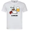 Мужская футболка Рак пес Белый фото