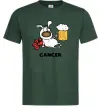 Мужская футболка Рак пес Темно-зеленый фото