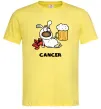Мужская футболка Рак пес Лимонный фото