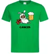 Мужская футболка Рак пес Зеленый фото