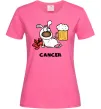 Женская футболка Рак пес Ярко-розовый фото