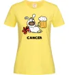 Женская футболка Рак пес Лимонный фото