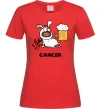 Женская футболка Рак пес Красный фото