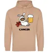 Женская толстовка (худи) Рак пес Песочный фото
