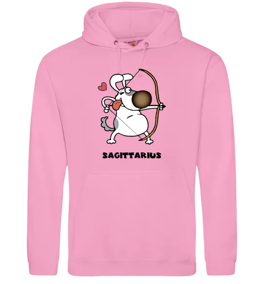 Жіноча толстовка (худі) Cтрілець пес Рожевий фото