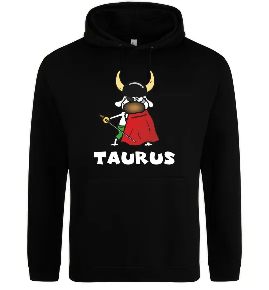 Женская толстовка (худи) Телець пес Черный фото