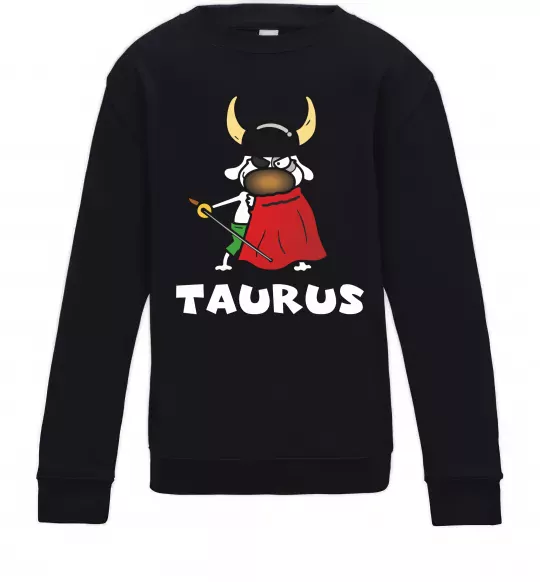 Дитячий світшот Телець пес Чорний фото