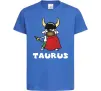 Детская футболка Телець пес Ярко-синий Детская футболка Телець пес Ярко-синий фото