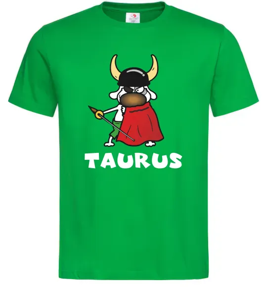 Чоловіча футболка Телець пес Зелений фото