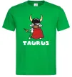 Чоловіча футболка Телець пес Зелений фото
