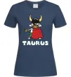 Женская футболка Телець пес Темно-синий фото