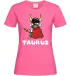 Женская футболка Телець пес Ярко-розовый фото