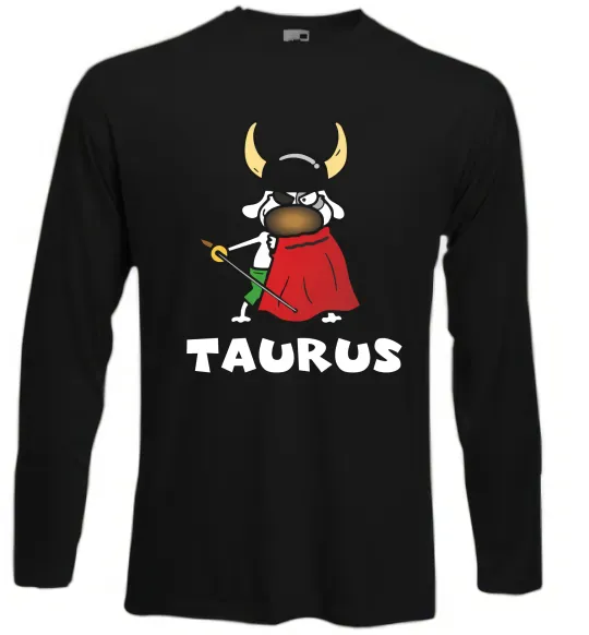 Лонгслив Телець пес Черный фото