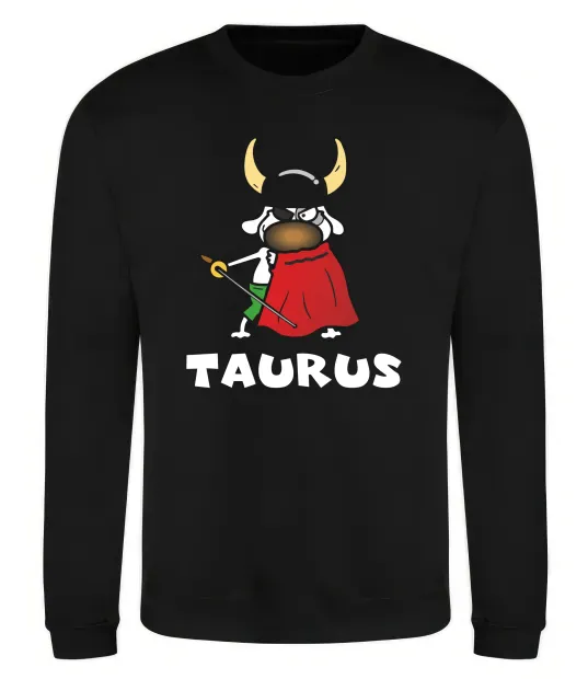 Свитшот Телець пес Черный фото