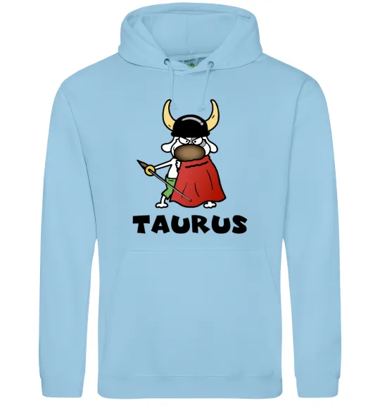 Жіноча толстовка (худі) Телець пес Блакитний фото