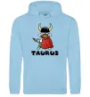 Жіноча толстовка (худі) Телець пес Блакитний фото