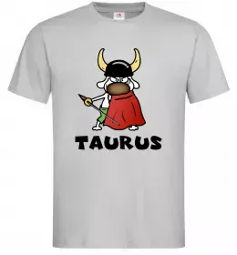 Мужская футболка Телець пес Серый фото