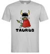 Чоловіча футболка Телець пес Сірий фото