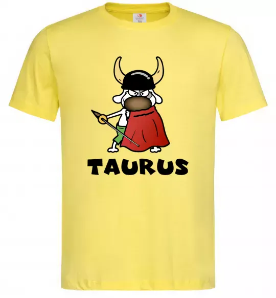 Чоловіча футболка Телець пес Лимонний фото