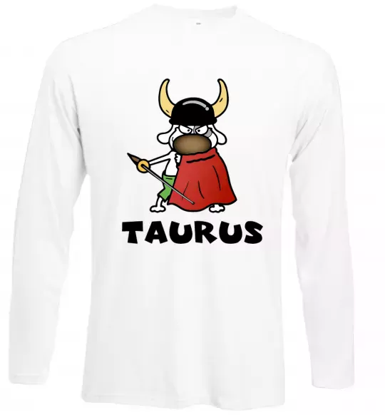 Лонгслив Телець пес Белый фото