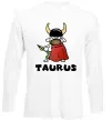 Лонгслив Телець пес Белый Лонгслив Телець пес Белый фото