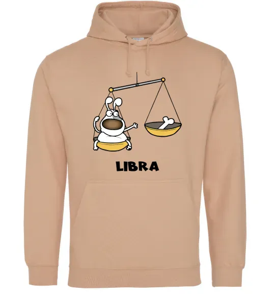 Чоловіча толстовка (худі) Терези пес Пісочний фото