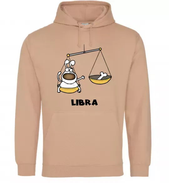 Женская толстовка (худи) Терези пес Песочный фото