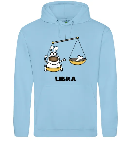 Женская толстовка (худи) Терези пес Голубой фото