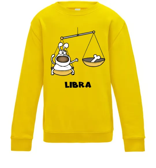 Детский Свитшот Терези пес Солнечно желтый фото