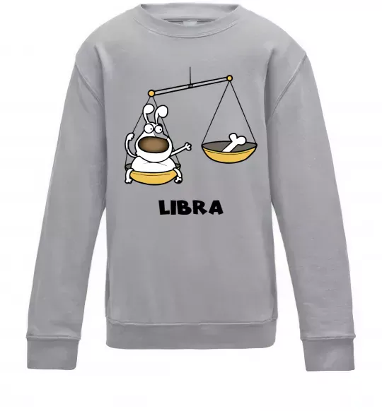 Детский Свитшот Терези пес Серый меланж фото