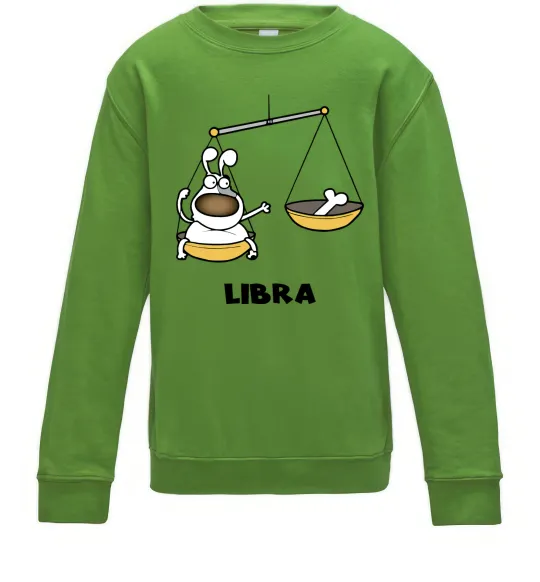 Детский Свитшот Терези пес Лаймовый фото