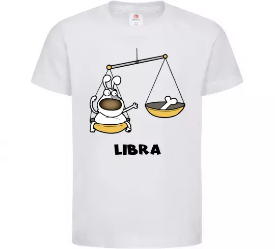 Детская футболка Терези пес Белый фото