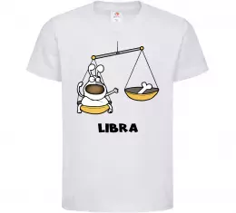 Дитяча футболка Терези пес Білий фото