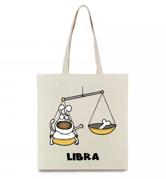 Эко-сумка Терези пес Бежевый фото