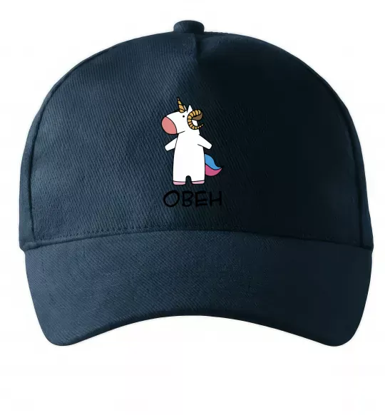 Кепка Овен єдиноріг Темно-синій фото